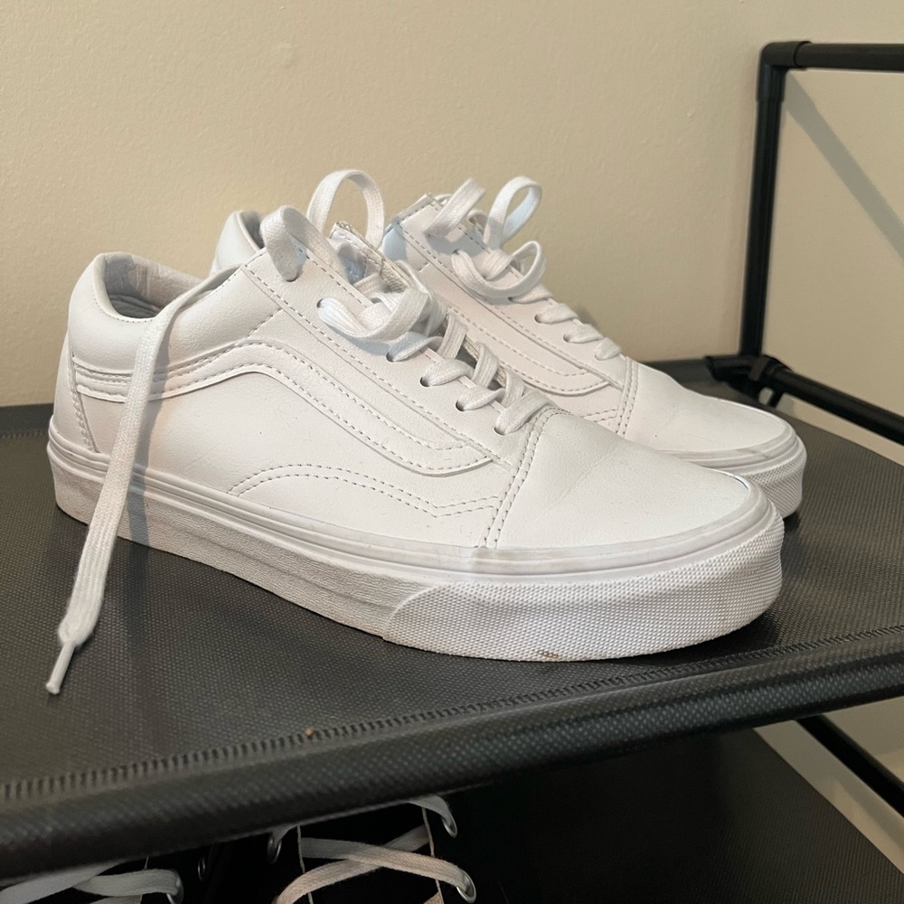 Vans leather Old School- White